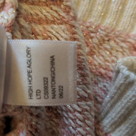 Aspen Kids Size US S 5-6 Pink Reindeer Christmas Print Sweater Dress - Picture 8 of 12